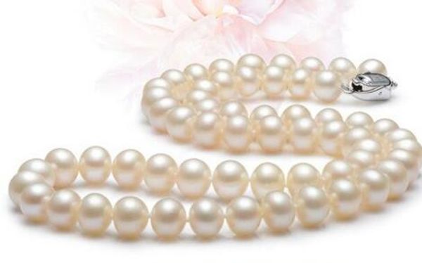 

noble gift women jewelry silver clasp fine 11-11.5mm natural pearl freshwater pearl necklaces handmade beads