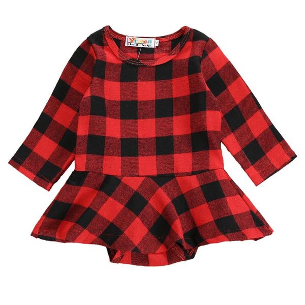 

baby dress autumn 2020 christmas plaid dress spring newborn baby girls clothes dresses infant clothing for 6m 12m 18m 24m, Red;yellow