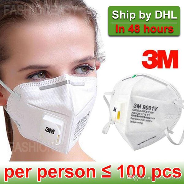 

3m mask 9001 masks pm2.5 kn90 ear band particulate respirator dust mask haze fog dustproof mask dhl ing