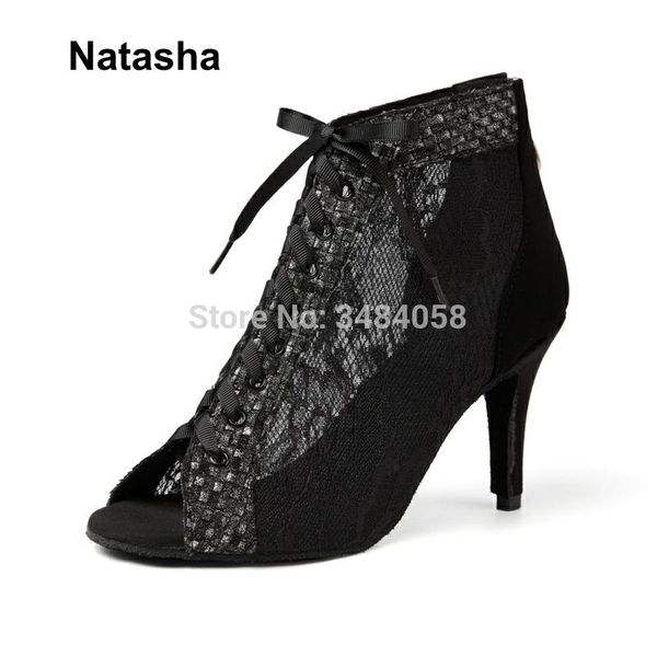 

na tasha middle help dancing shoes women high heel dancing boots velvet face