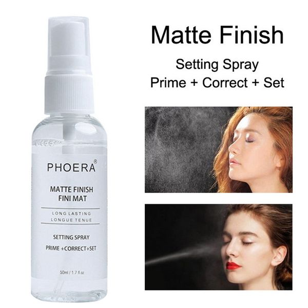 

phoera makeup set spray 50ml transparent moisturizing invisable skin primer long lasting matte finish set spray makeup