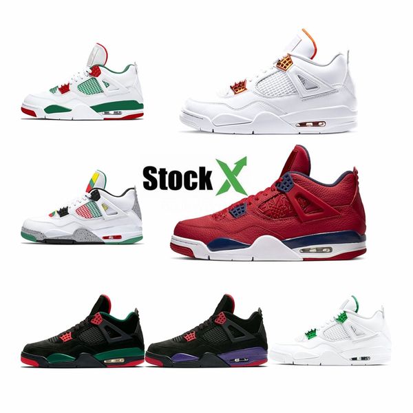 

4 4s rasta new bred black cat cactus jack mens basketball shoes 11 14s concord space jam 45 cool grey men sport designer sneakers #254