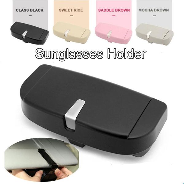 

1pc auto multifunction car eyeglasses clip ticket card clamp abs car glasses cases sun visor sunglasses holder accessories