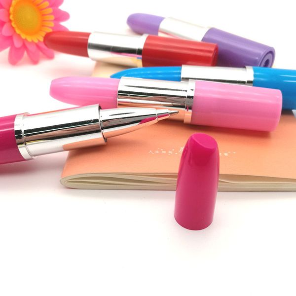 

ballpoint pen blue ink 1.0 lip shape ball pen office school writing supplies stationery, Blue;orange