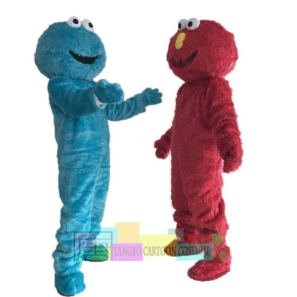 

2015 new elmo and cookie monster mascot costume halloween, Red;yellow