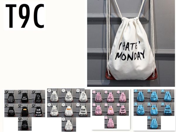 

draw string canvas ladies' backpack outdoor travel vertical section square leisure sport sports gym lazy bag training package