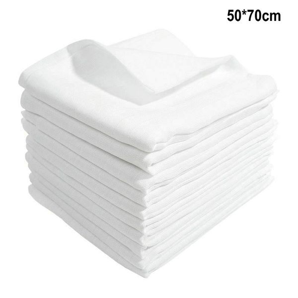 

white muslin 100% cotton baby diapers clothes diaper inserts bibs washable babies care eco-friendly diaper 50x70 cm