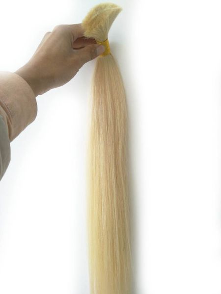 Schnäppchen 300g 613 blonde gerade brasilianische Haarverlängerung in loser Schüttung, kein Schuss, tiefe Welle, brasilianisches Echthaar, lose für Zöpfe, kostenlos
