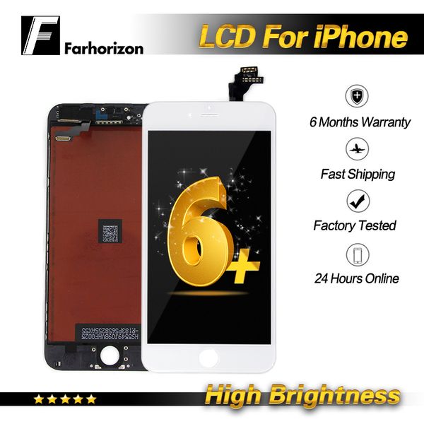 

high brightness-for iphone 6 plus lcd replacement 100% touch screen digitizer assembly replacement display & dhl shipping