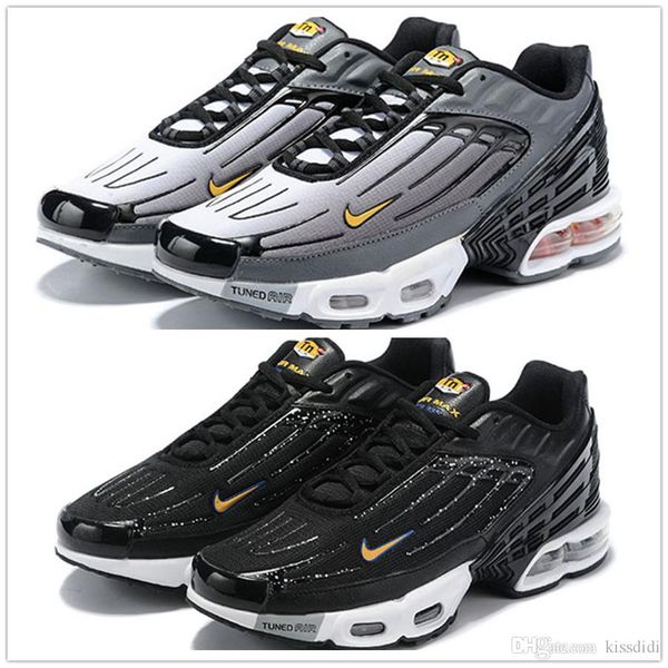 

2019 designer fashion luxury shoes men women wave runner running shoes training air mens chaussures tn plus v2 max drop plastic, Black