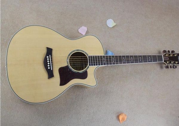 

614ce41 дюйма картины народных акустическая гитара шпона клена тигра задняя сторона панели может добавить пикап, свободная перевозка груза