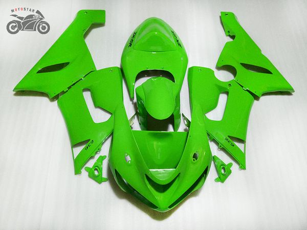 Passen Sie das Motorradverkleidungsset für Kawasaki Ninja ZX6R 636 05 06 ZX-6R 2005 ZX 6R 2006 an, grüne Aftermarket-ABS-Verkleidungskits