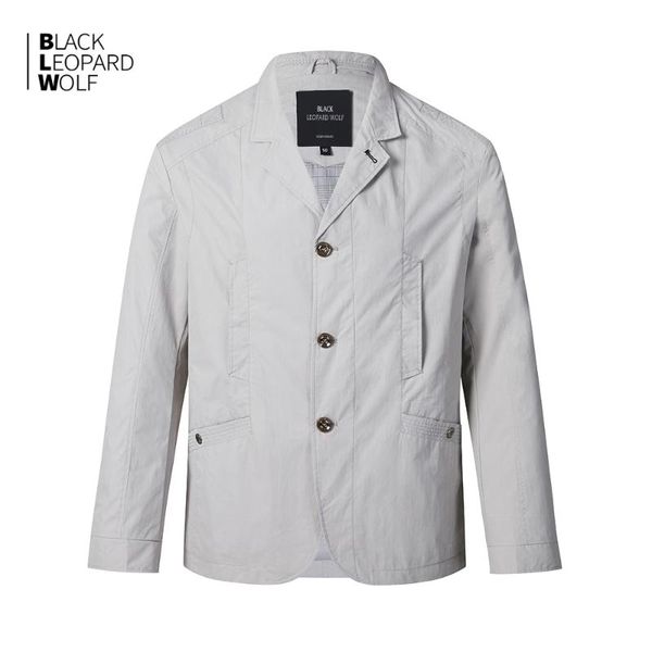 

blackleopardwolf 2020 spring new lapel men's windbreaker jacket 12080, Tan;black