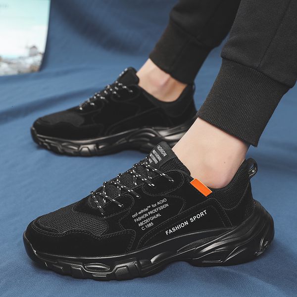 

oker shoes vintage dad kanye men fashion west mesh light breathable men casual shoes men sneakers zapatos hombre, Black