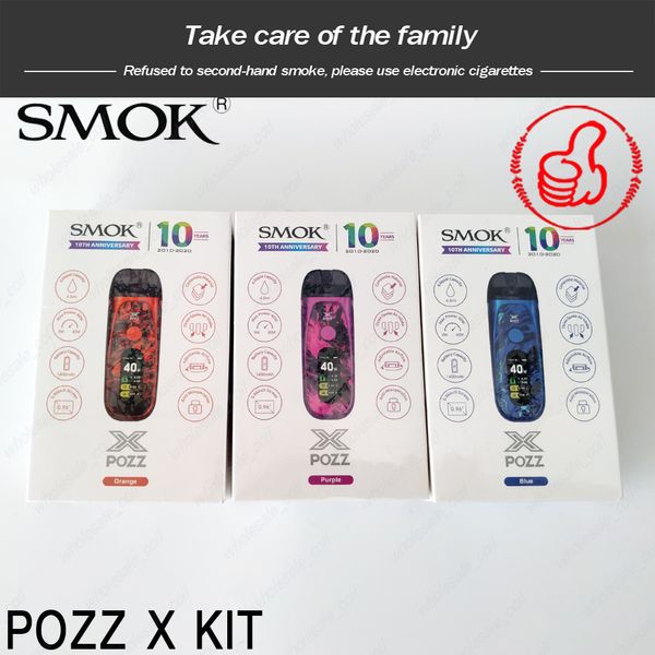 

SMOK POZZ X Pod Kit 1400mAh MAX 40W RPM Mod с 4,5 мл Емкость картриджа SmokTech десятым Annniversary Nord Crossover RPM 100% Authentic
