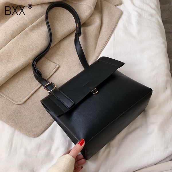 

bxx] pu leather bags for women 2020 spring fashion design large capacity crossbody shoulder messenger bag female handbags hj965