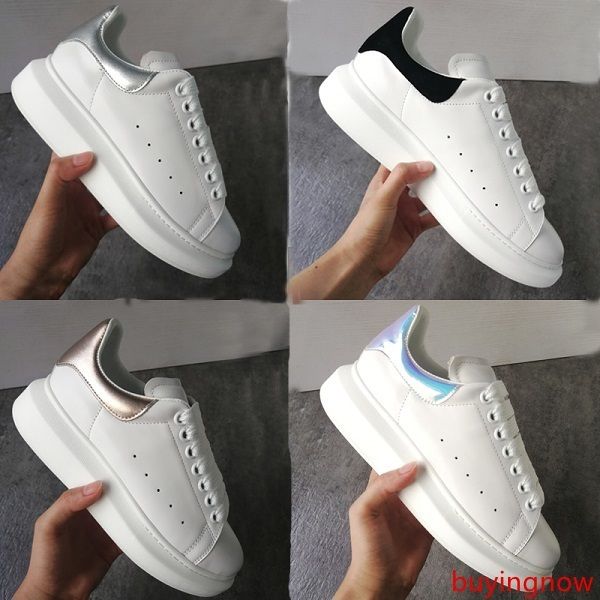 

luxury designer platform shoes oversized sneakers smooth 100% calfskin leather men and women lace-up trainers big rubber sole with new