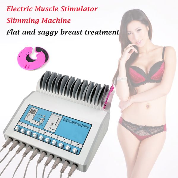 Venda a quente Máquina de emagrecimento de micro-correntes com Estimulador Muscular Eléctrico de 20 pcs Máquina de beleza Micro-corrent aperto mamário