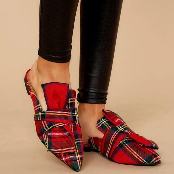 

women sandals red summer flats sandals luxury pointed toe work shoes woman slip on loafer ladies comfortable soft cloth sandalia, Black