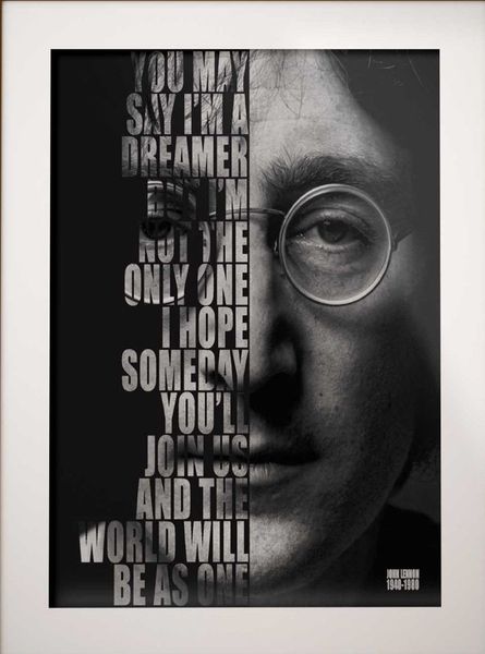 

john lennon imagine lyrics home decor handpainted &hd print oil painting on canvas wall art canvas pictures 191201
