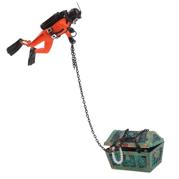 

new-treasure treasure hunter diver decoration for aquarium fish tank