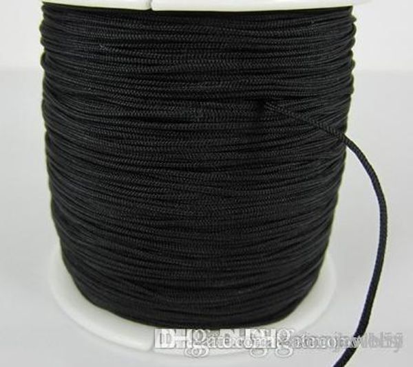 

wholesale 160m/170yards/lot balck chinese knot string nylon cord rope for crystal bracelet y2311 w62, White;red