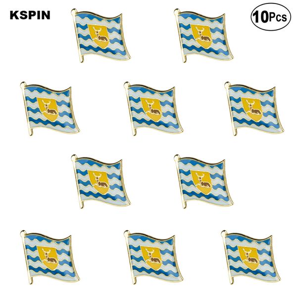 

hertfordshire lapel pin flag badge brooch pins badges 10pcs a lot, Gray
