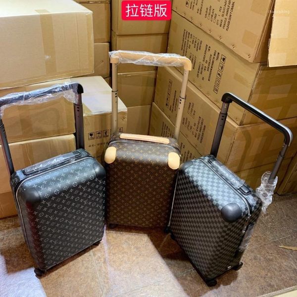 

horizon 55 trolley suitcase luggage 55cm*39cm*21cm for traveling, Golden;silver