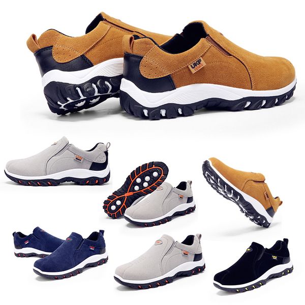 

2020 casual walking men women outdoor hiking shoes keep warm wear-resistant triple black grey brown blue grey trainer designer sneakers, White;red