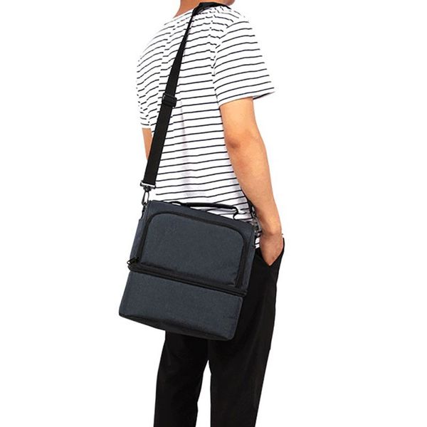 

outdoor cooler insulated thermal zipper picnic box camping traveling lunch bags double layer waterproof foods fresh bags
