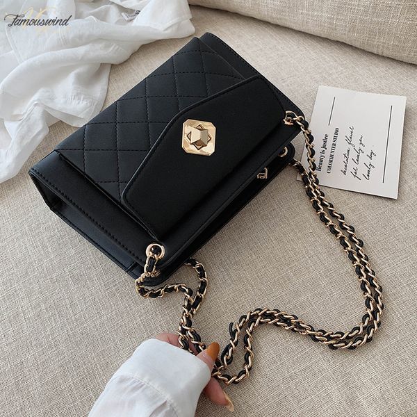

pu leather crossbody bags for women 2020 fall solid cover color small shoulder messenger bag female elegant handbags and purses