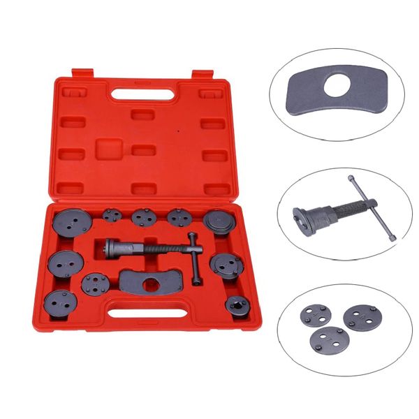 

12pcs autos car disc brake caliper wind back tool kit silver&white universal