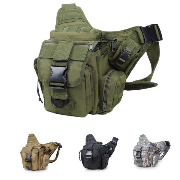 

camera bag camouflage tactical saddle bag pocket outdoor leisure hiking riding camping shoulder slung backpack ing