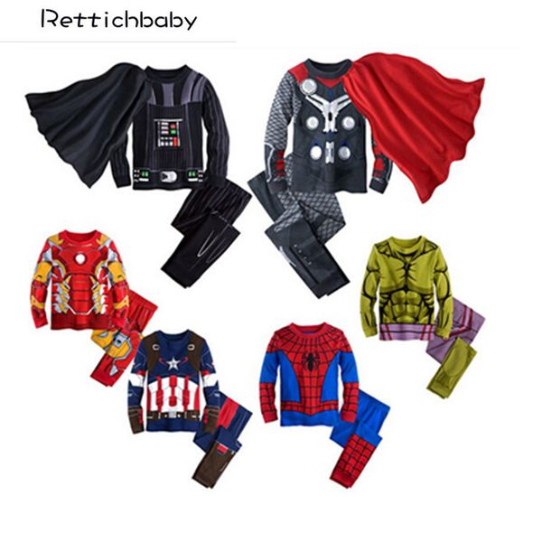 

fashion boys clothes cartoon baby clothes set kids loose-fitting home boys tracksuits, White