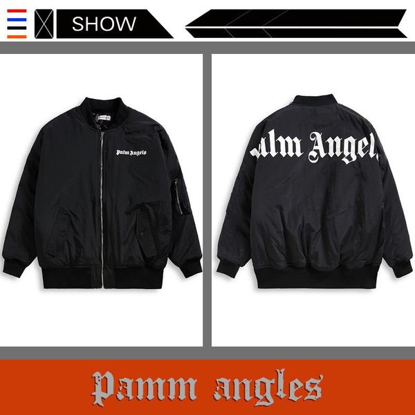 

The European and American Popular Logo PALM ANGELS Jackets Casual Sports Stand Collar Jacket Men Designer Jacket