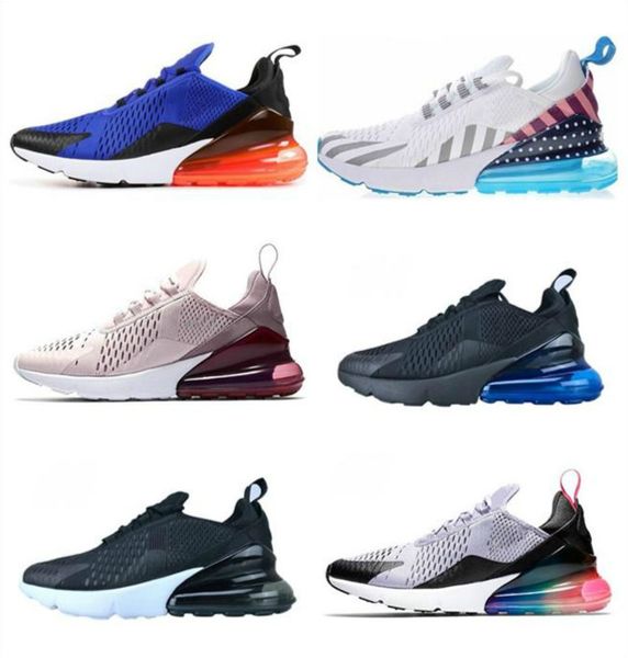 

270 parra blue men women children running shoes triple white big kids 27c sneakers infant 27s boys girls air cushion trainers, Black