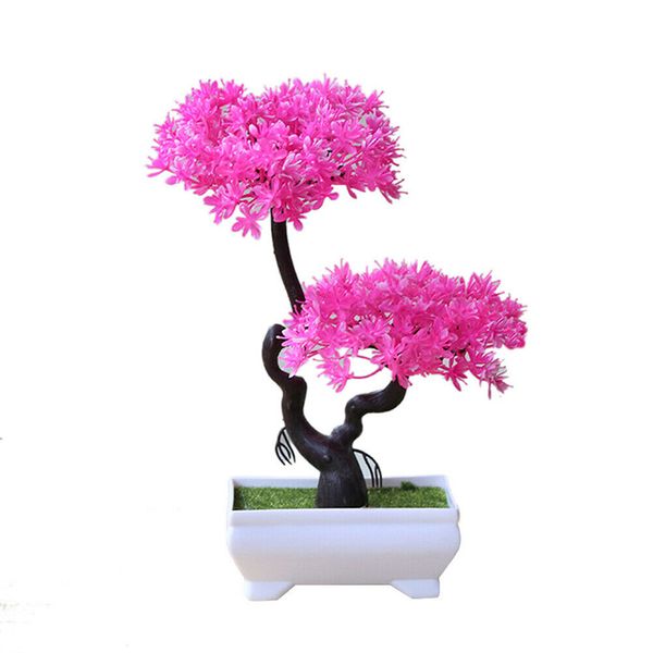 

fake artificial plant bonsai potted simulation pine tree home table decor 2019