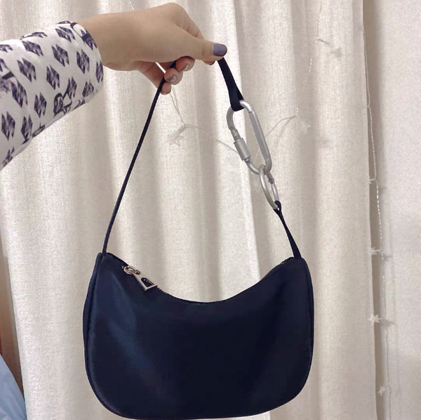 

fashion women messenger bag baguette female small bag nylon zipper one shoulder small cute travel black fg255ty7