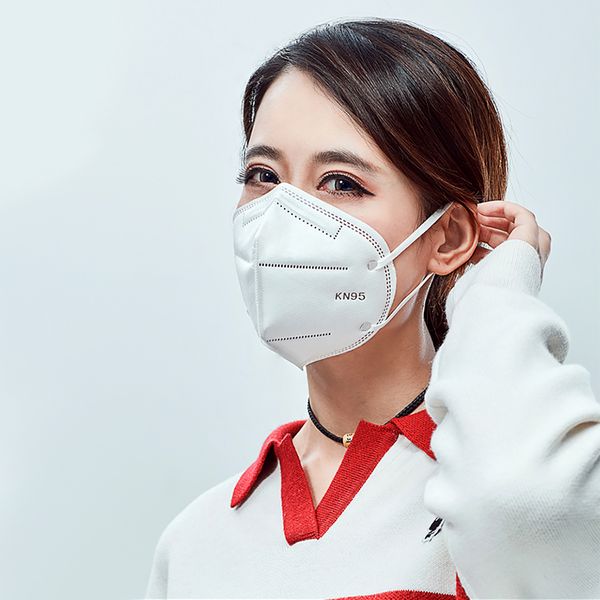 

10pcs n95 6 layers mask antivirus flu anti infection kn95 earloop activated carbon anti-dust face particulate respirator pm2.5