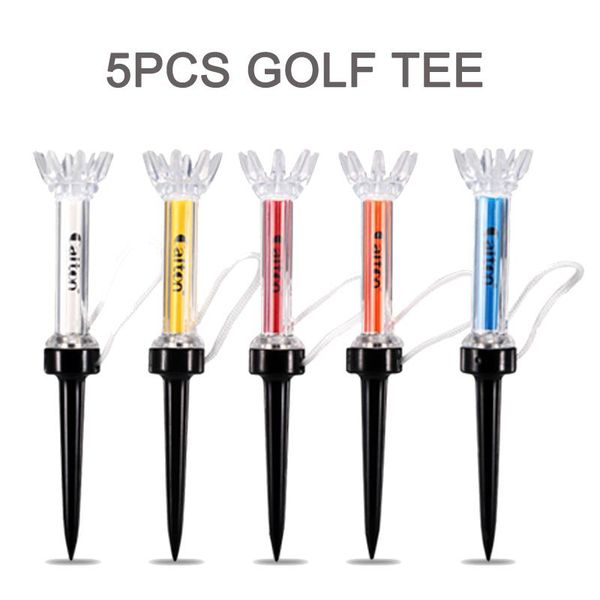 

5pcs/set 360 degree golf tees 79mm/90mm plastic golf tee training ball tee golfe magnetic ball holder accessories edglv