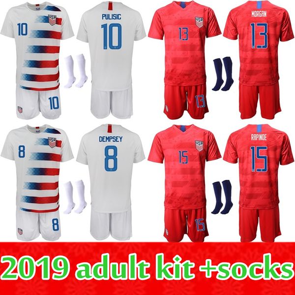 

United tate kit 2019 u a men kit occer jer ey 19 20 puli ic demp ey bradley altidore morgan gold cup america football hirt