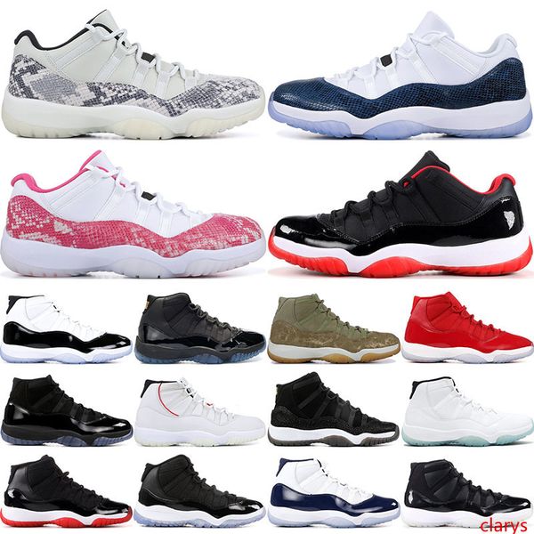 

concord high 45 11s snake light bone cap and gown men basketball shoes gym red bred space jams 11 mens sports sneakers 36-47