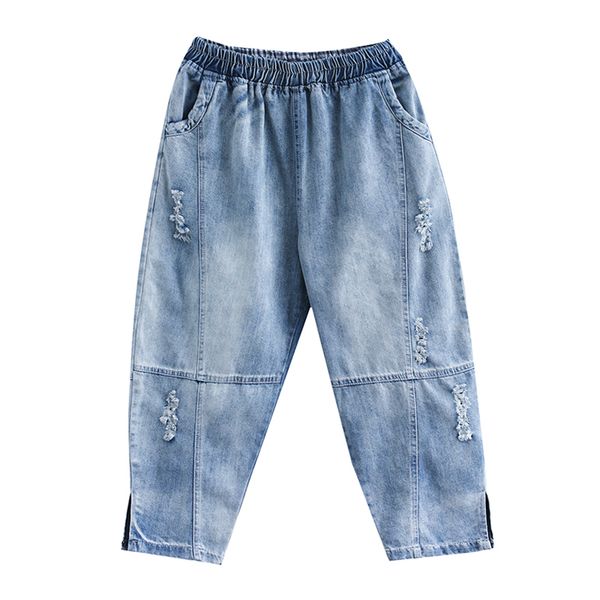 

fashion, "torre pants elastic waist big yards, Blue