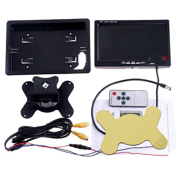 

7inch color tft lcd monitor car rear view monitor rearview display screen for vehicle backup camera auto parking assist system