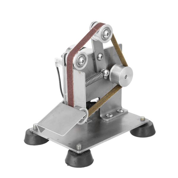 

mini electric belt sander diy machine portable polishing grinding machine with foot pads belt sander adapter