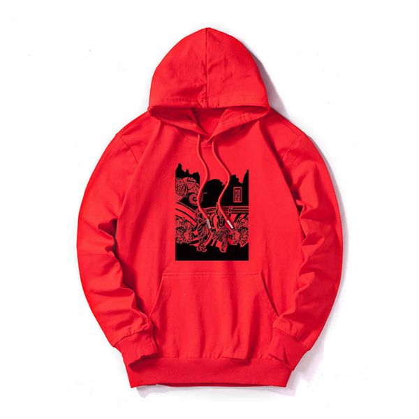 

man designer hoodies luxury sweatshirt mens hoodies streerwear brand pullover long sleeves national dancer elephants 5 colors good quality, Black