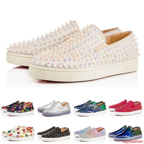 

2019 нового конструктор кроссовки обувного верх.часта замша spike дорогой обувь для мужчин и женщин обуви партии свадебного кристалла кожаны