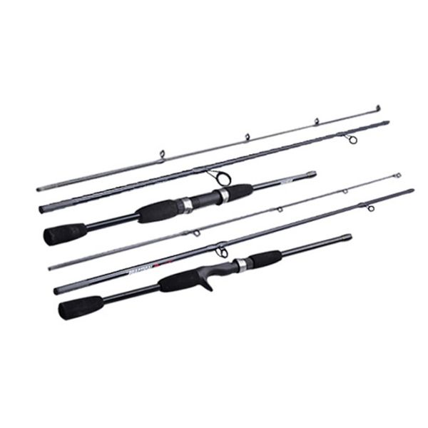 

2.1m spinning portable fishing rod glass fiber hand fishing pole tackle lure rod lure accessories
