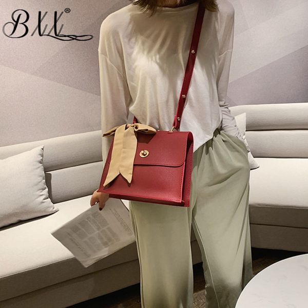 

bxx sac / 2019 fashion luxury handbags women designer solid color retro small square packet simple shoulder crossbody bag zd402