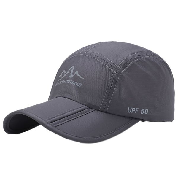

new ultra-thin quick drying folding cap men women summer sun shade hat travel sun protection folding mountain net hats, Black;white
